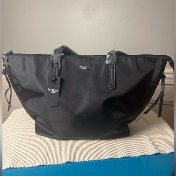Botkier Black Tote Bag w Zipper Pockets - Picture 7 of 7